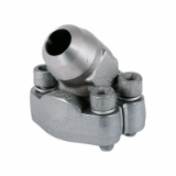 WFS / WFX - SAE-45° butt weld flange adapter for metric pipes